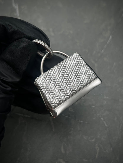 Dije de bolso con MOS 330pts (0.35QTS) 37.6gr / 4.5cm / Oro Blanco Nac (Joya) B