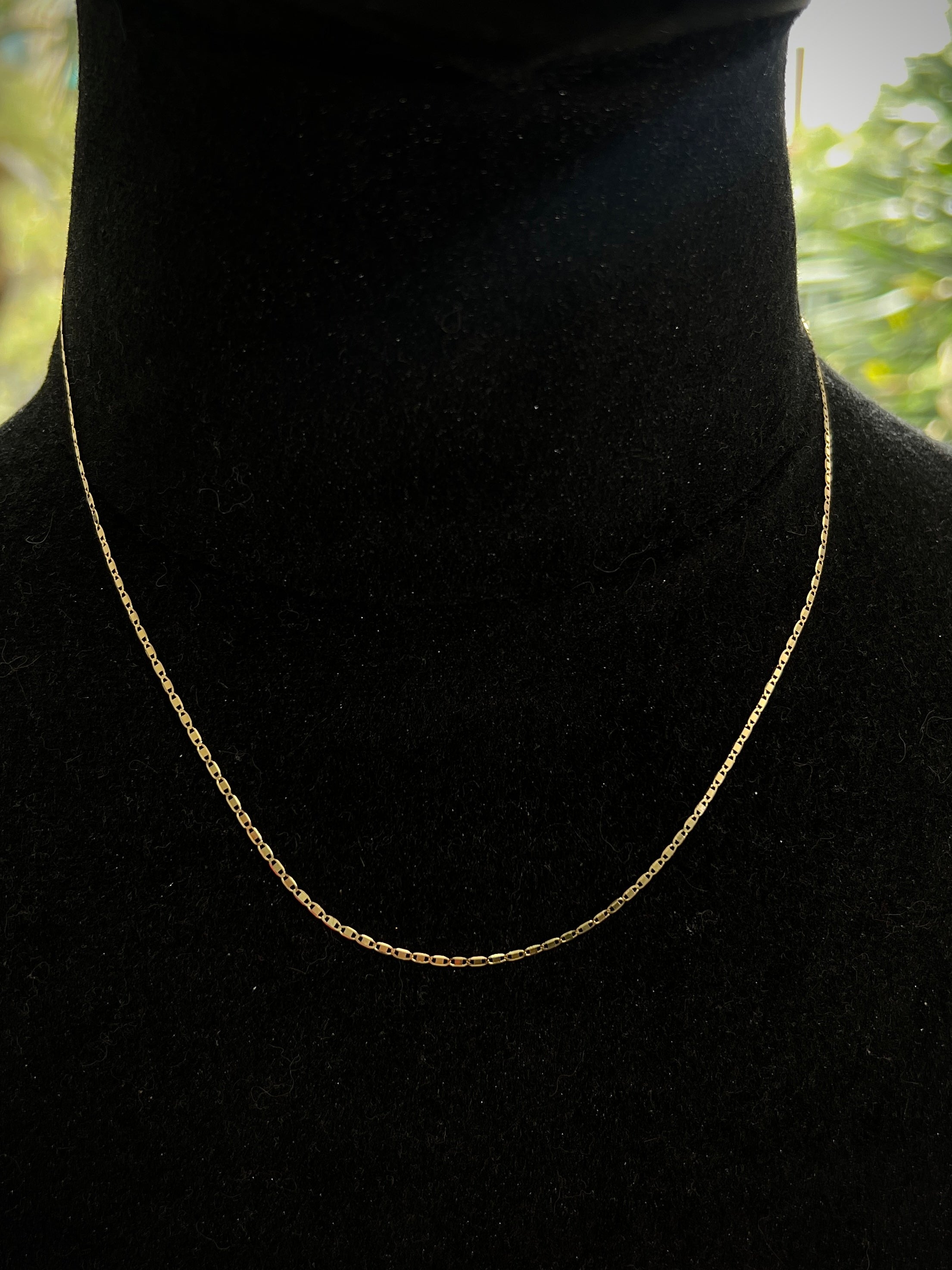 Cadena plana 1.4gr / LArgo 45 cm / Oro Amarillo italy +3 P