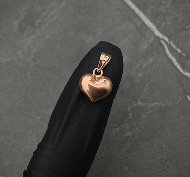 Dije de corazon 0.5gr / Largo 1.5cm / Oro Rosado Nac M