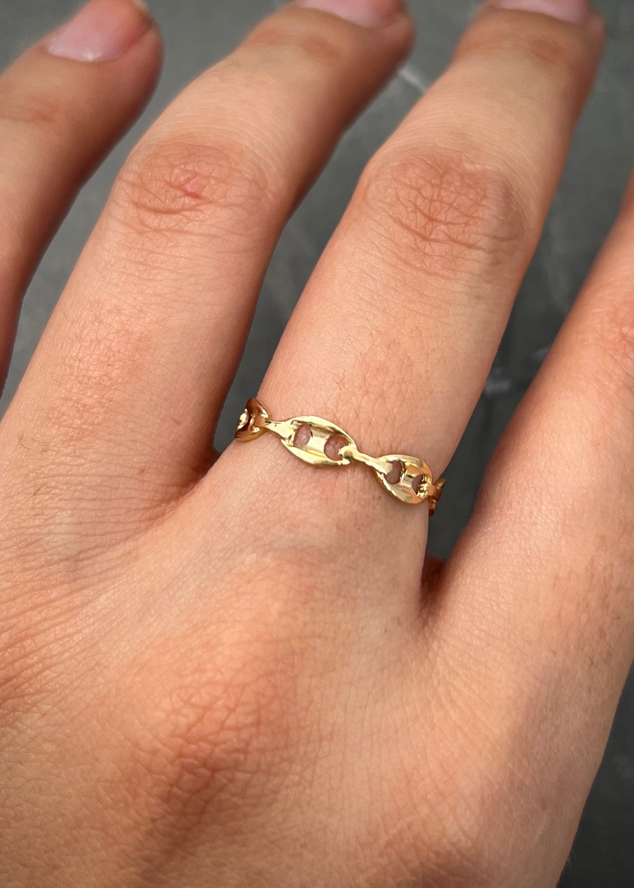 Anillo gc liso 0.9gr / TALLA 5 1/2 / Oro Amarillo Nac M