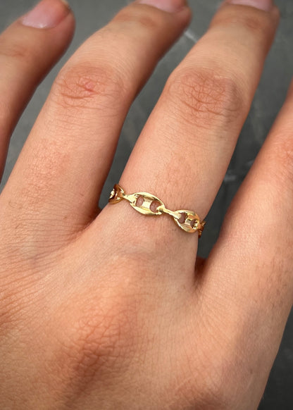 Anillo gc liso 0.9gr / TALLA 5 1/2 / Oro Amarillo Nac M