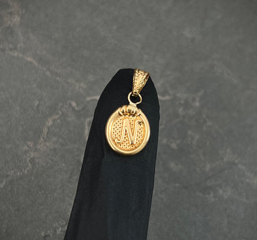 Dije Letra N 0.5gr / Largo 1.7cm / Oro Amarillo Nac B