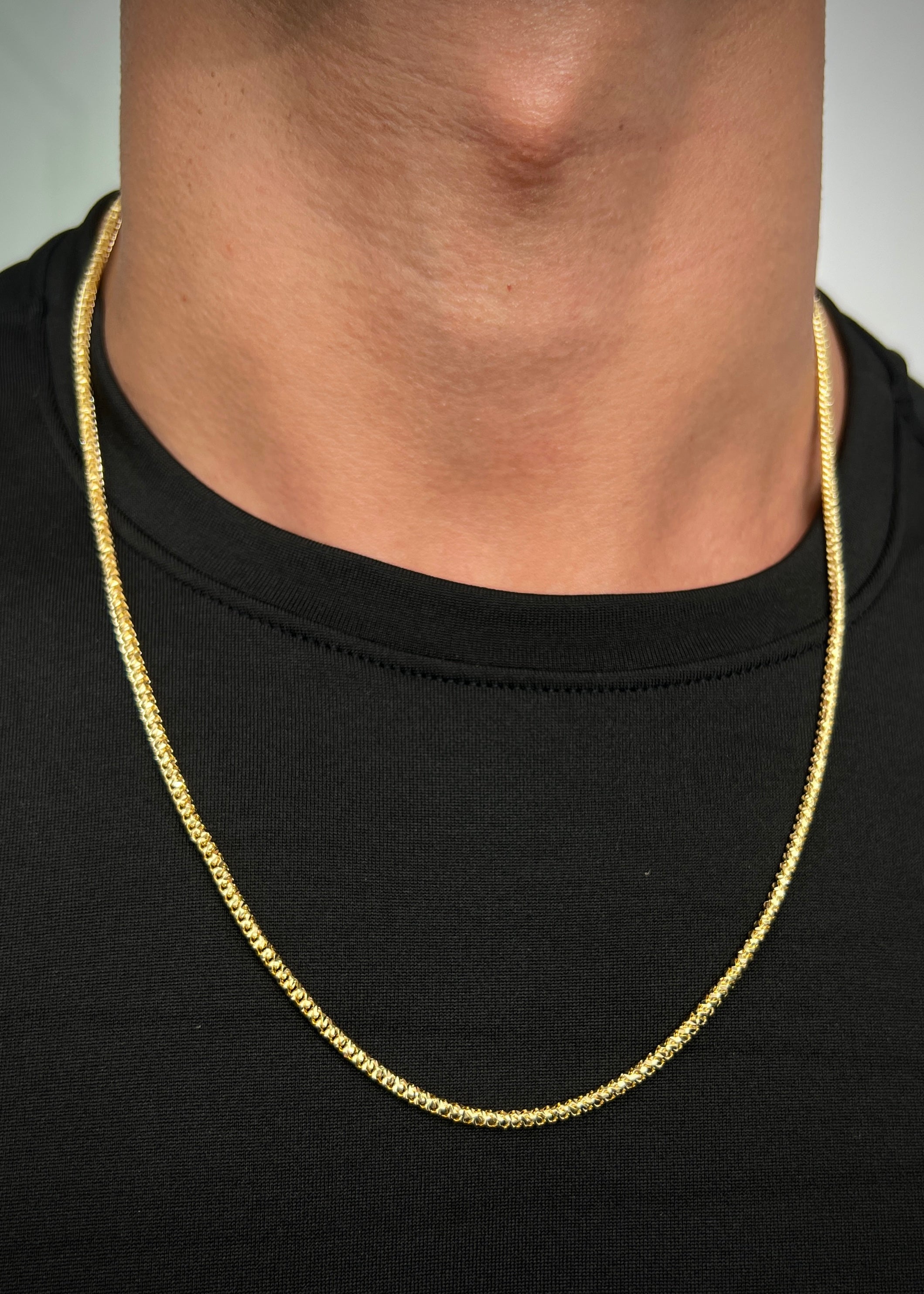 Cadena franco 9.65gr / Largo 60cm / Oro Amarillo italy +3 P
