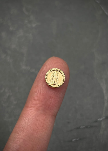 Herraje virgen de guadalupe 0.5gr / Largo 1cm — Oro Amarillo