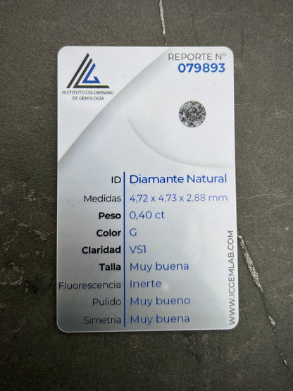 Diamante Blanco 40pts  (Joya) B