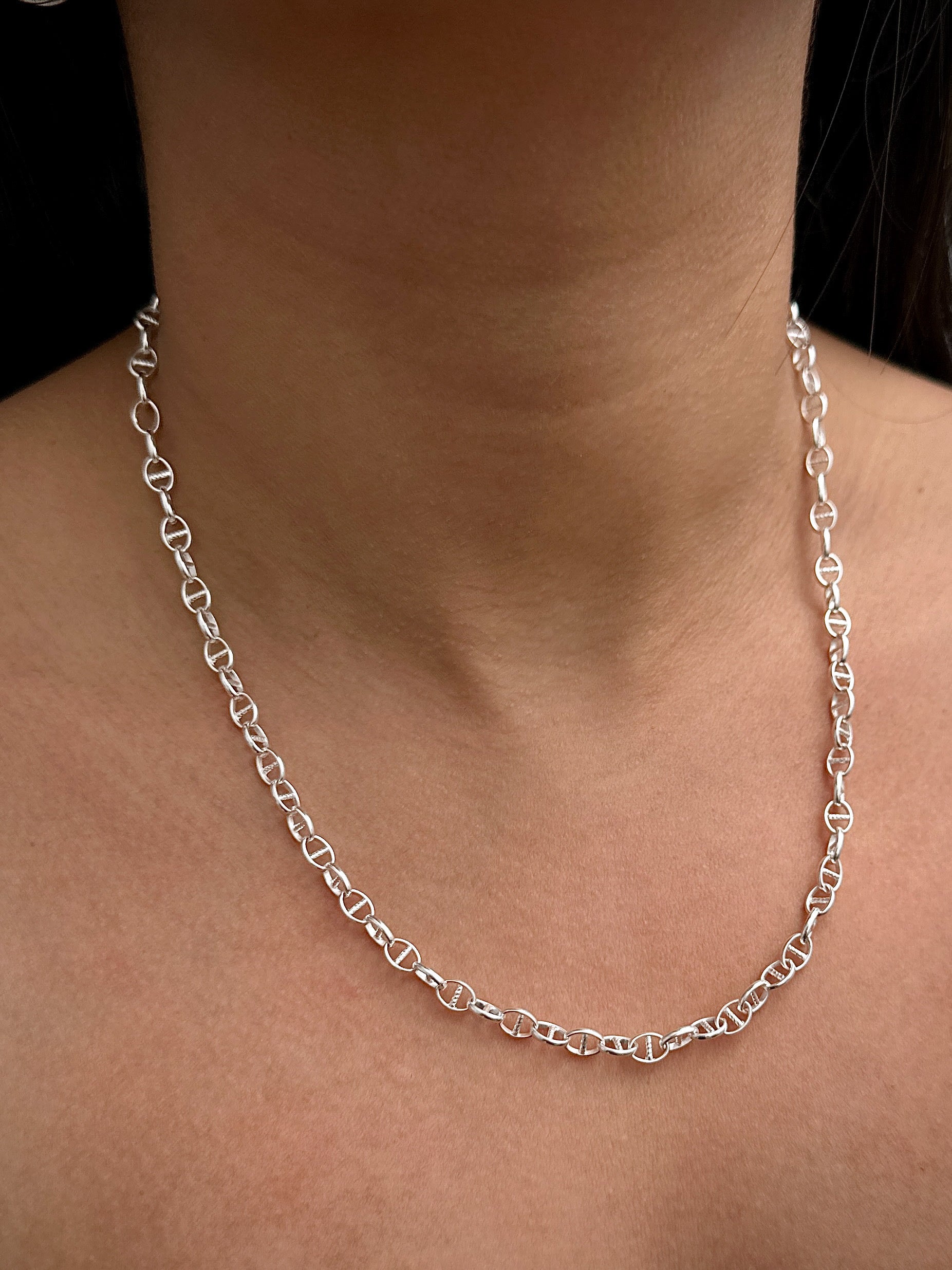 Cadena aro seguido 7.75gr / Largo 45cm / Plata B