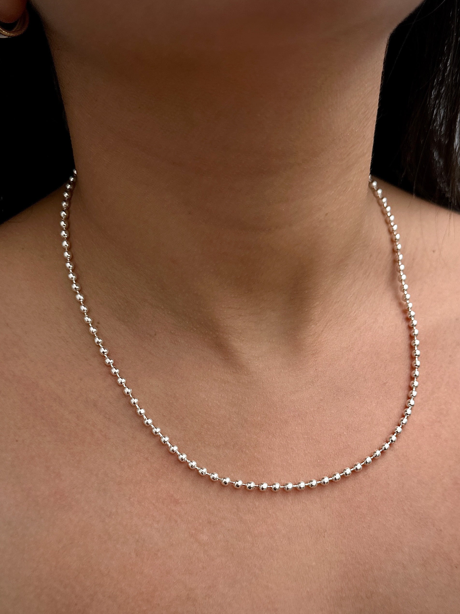 Cadena militar 11.3gr / Largo 40cm / Plata B
