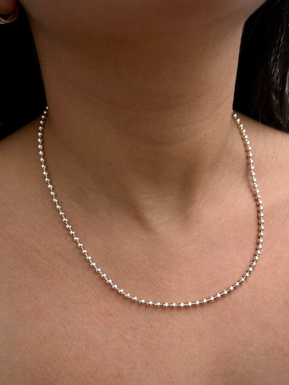 Cadena militar 11.3gr / Largo 40cm / Plata B