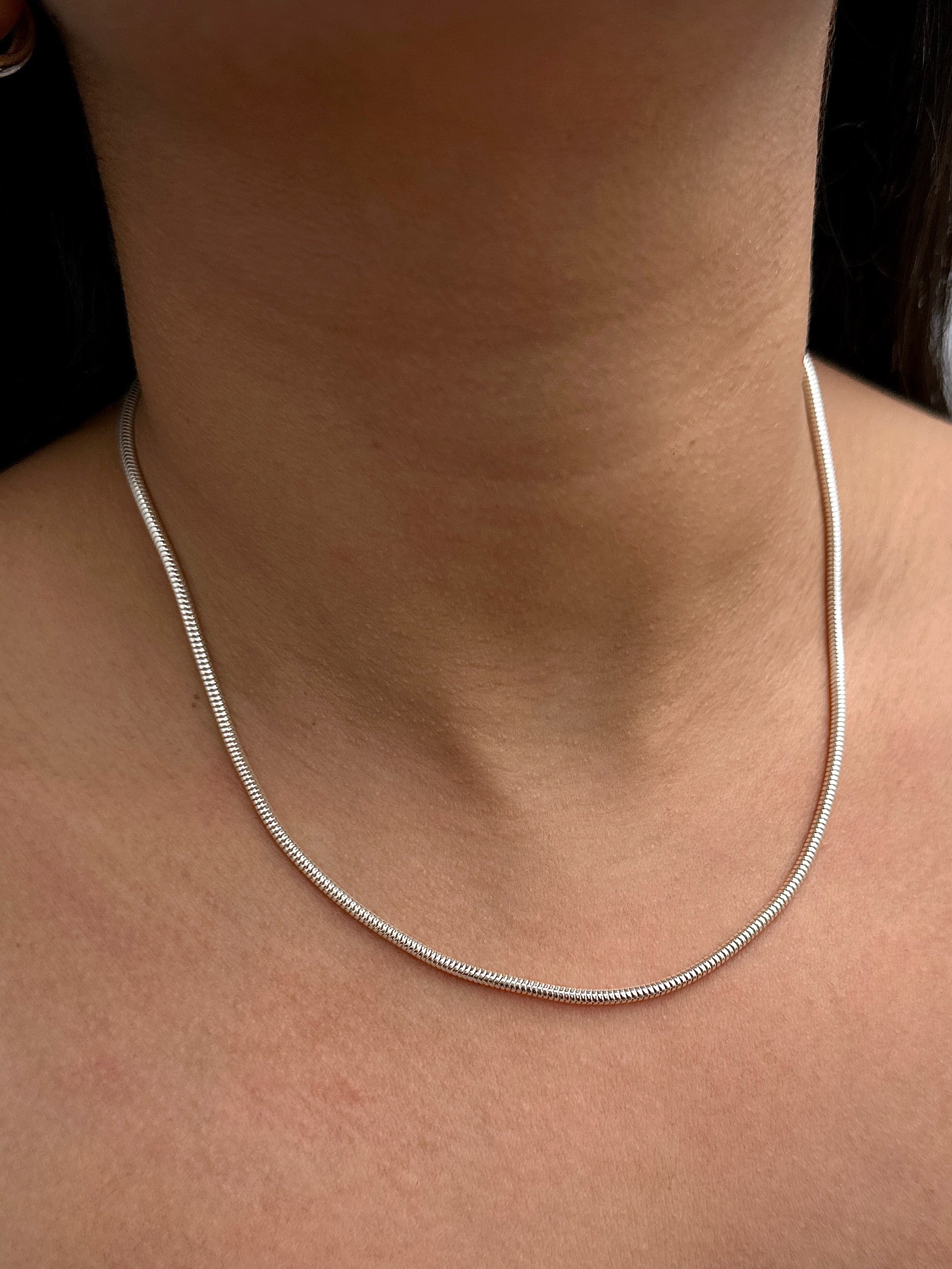 Cadena cola de raton 10gr / Largo 45cm / Plata P