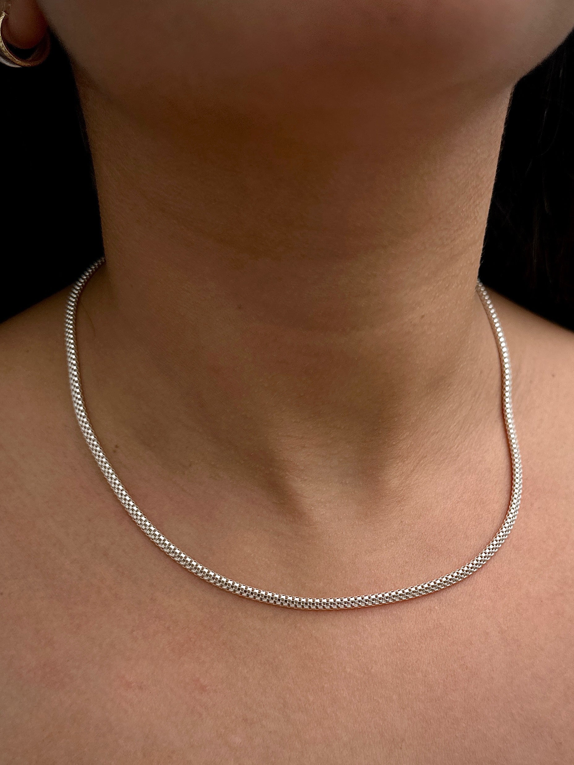 Cadena cola de raton especial 8gr / Largo 45cm / Plata P