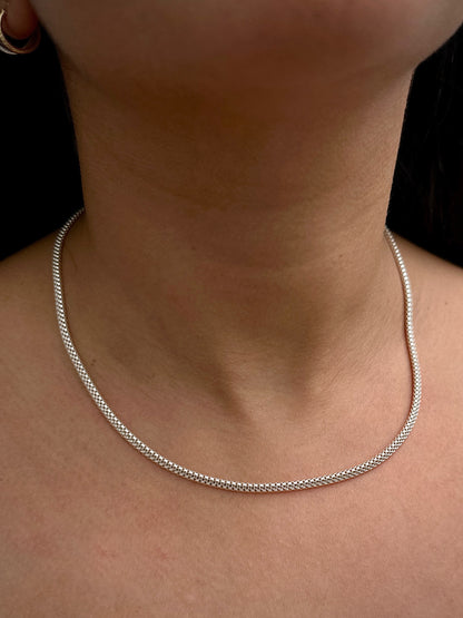 Cadena cola de raton especial 8gr / Largo 45cm / Plata P