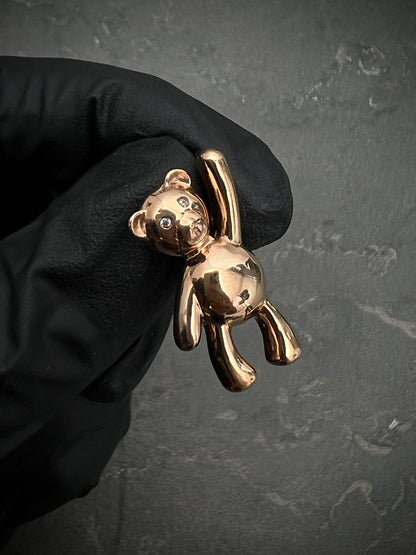 Dije de oso  4.65gr / 2.5cm / Oro Rosado Nac B