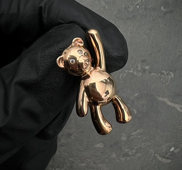 Dije de oso  4.65gr / 2.5cm / Oro Rosado Nac B