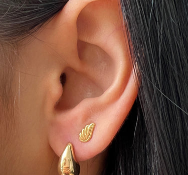 aretes de gota lisa 4.65gr / Oro Amarillo Nac M