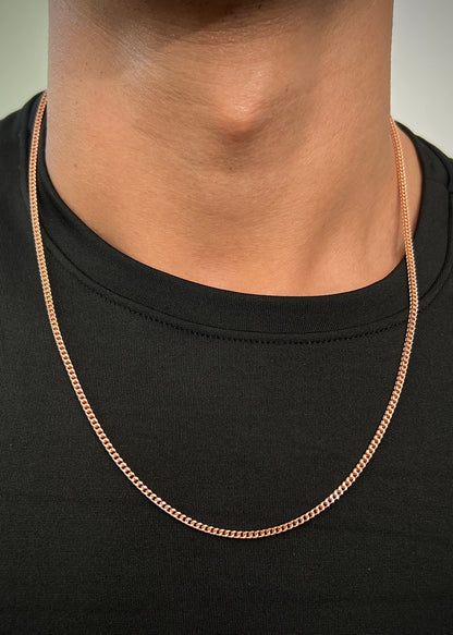 Cadena franco 9.8gr / Largo 60cm / Oro Rosado italy +3 M
