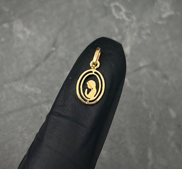Dije virgen maria 0.55gr / Largo 1.7cm / Oro Amarillo Nac M