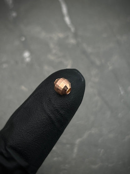 Bolas diamantado discoteca #5mm 0.22gr — Oro Rosado