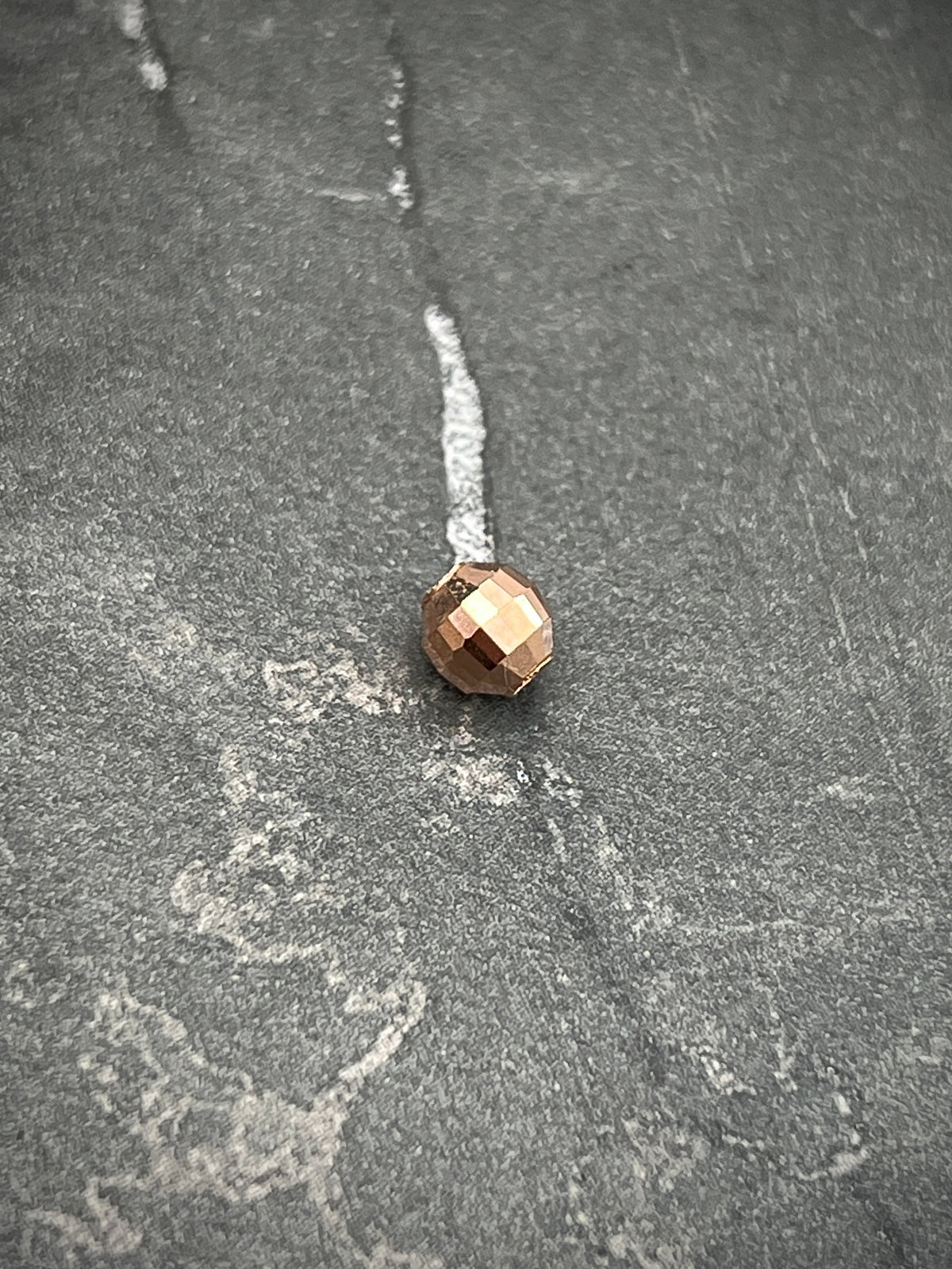 Bolas diamantado discoteca #5mm 0.22gr — Oro Rosado