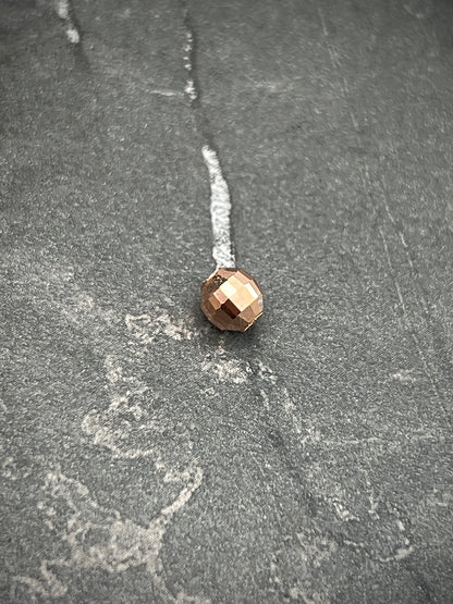 Bolas diamantado discoteca #5mm 0.22gr — Oro Rosado