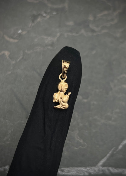 Dije angel de la guarda 0.3gr / Largo 1.7cm / Oro Amarillo Nac P