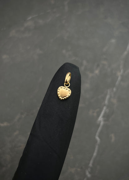 Dije dije corazon 0.25gr / Largo 1.3cm / Oro Amarillo Nac P