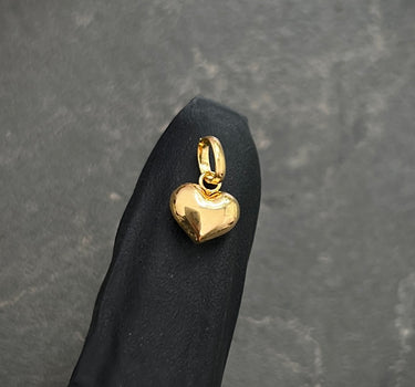 Dije corazon liso 0.35gr / Largo 1.3cm / Oro Amarillo Nac B
