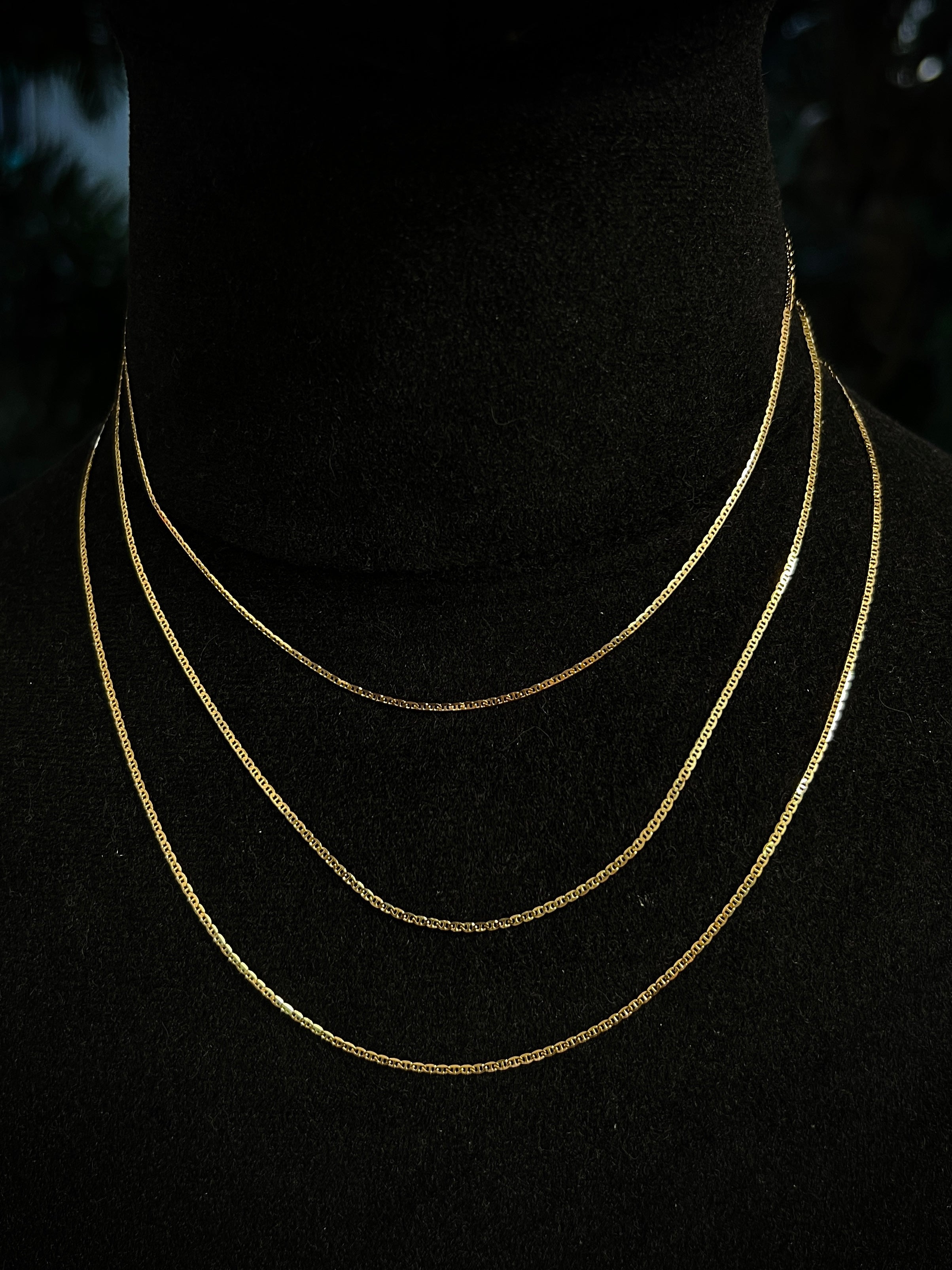Cadena escalera 1.4gr / Largo 40 cm / Oro Amarillo italy +3 B