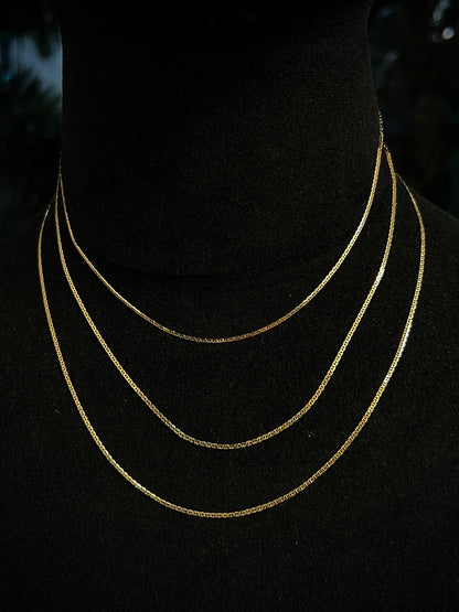 Cadena escalera 3.3gr / Largo 45cm / Oro Amarillo italy +3 B