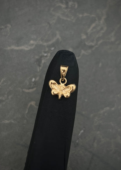 Dije mariposa 0.4gr / Largo 1.3cm / Oro Amarillo Nac M