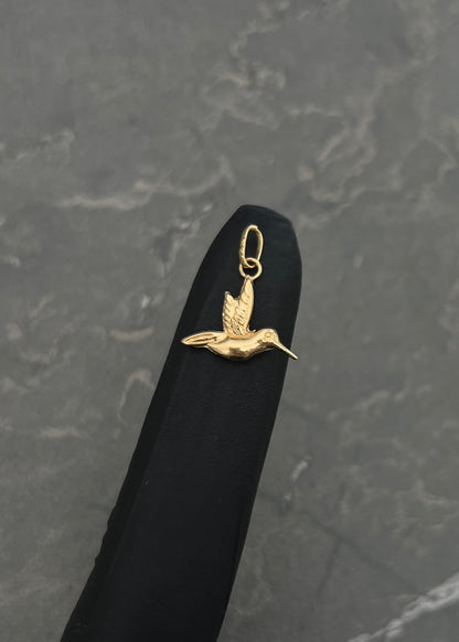 Dije colibri 0.4gr / Largo  1.7cm / Oro Amarillo Nac P