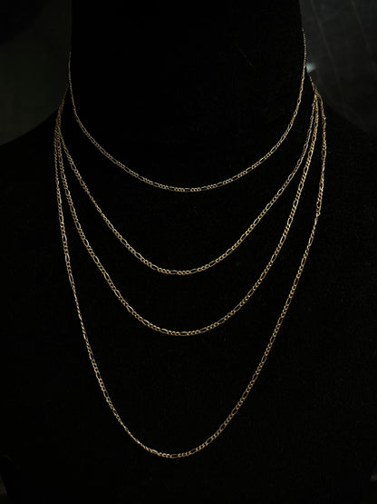 Cadena figaro 1.4gr / Largo 40 cm / Oro Amarillo italy +1 B
