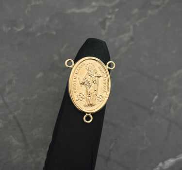 Herraje crucero virgen auxiliadora 1.5gr / Largo 2.3cm / Oro Amarillo Nac B
