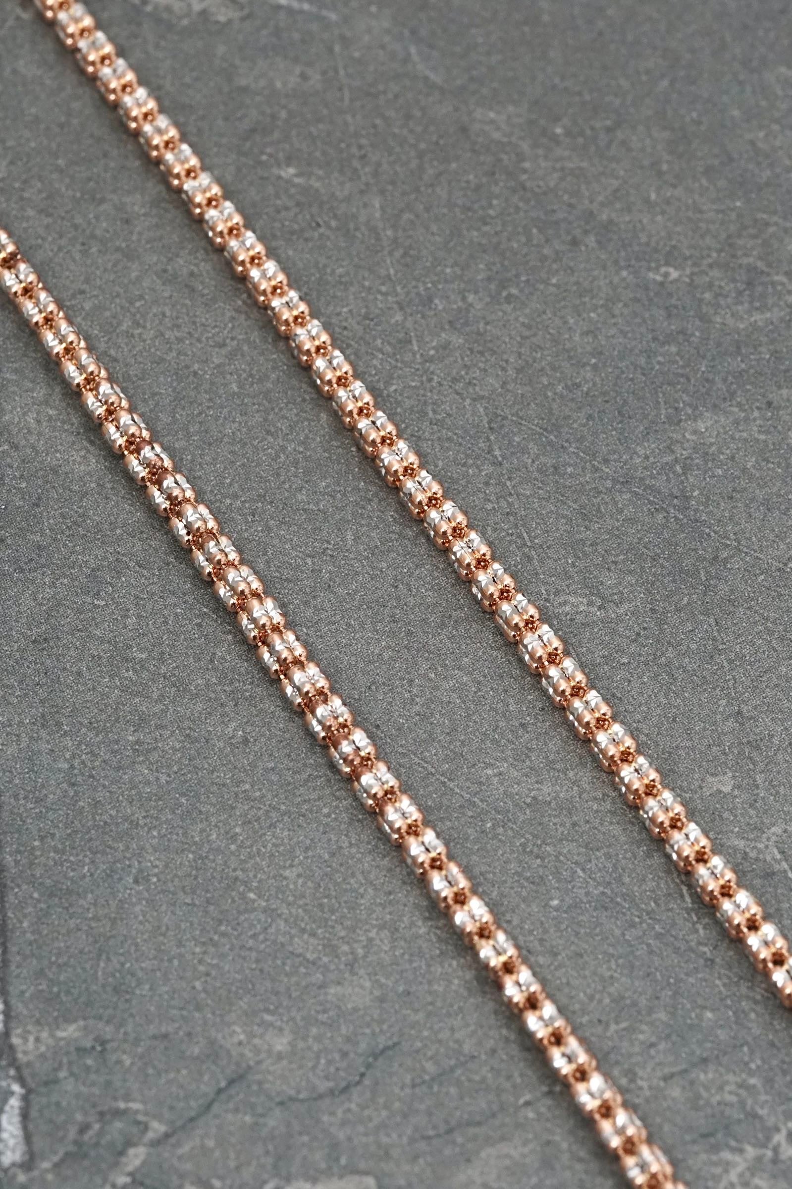 Cadena canutillo 16.4gr / Largo 65cm / Dos Oros italy +4 M