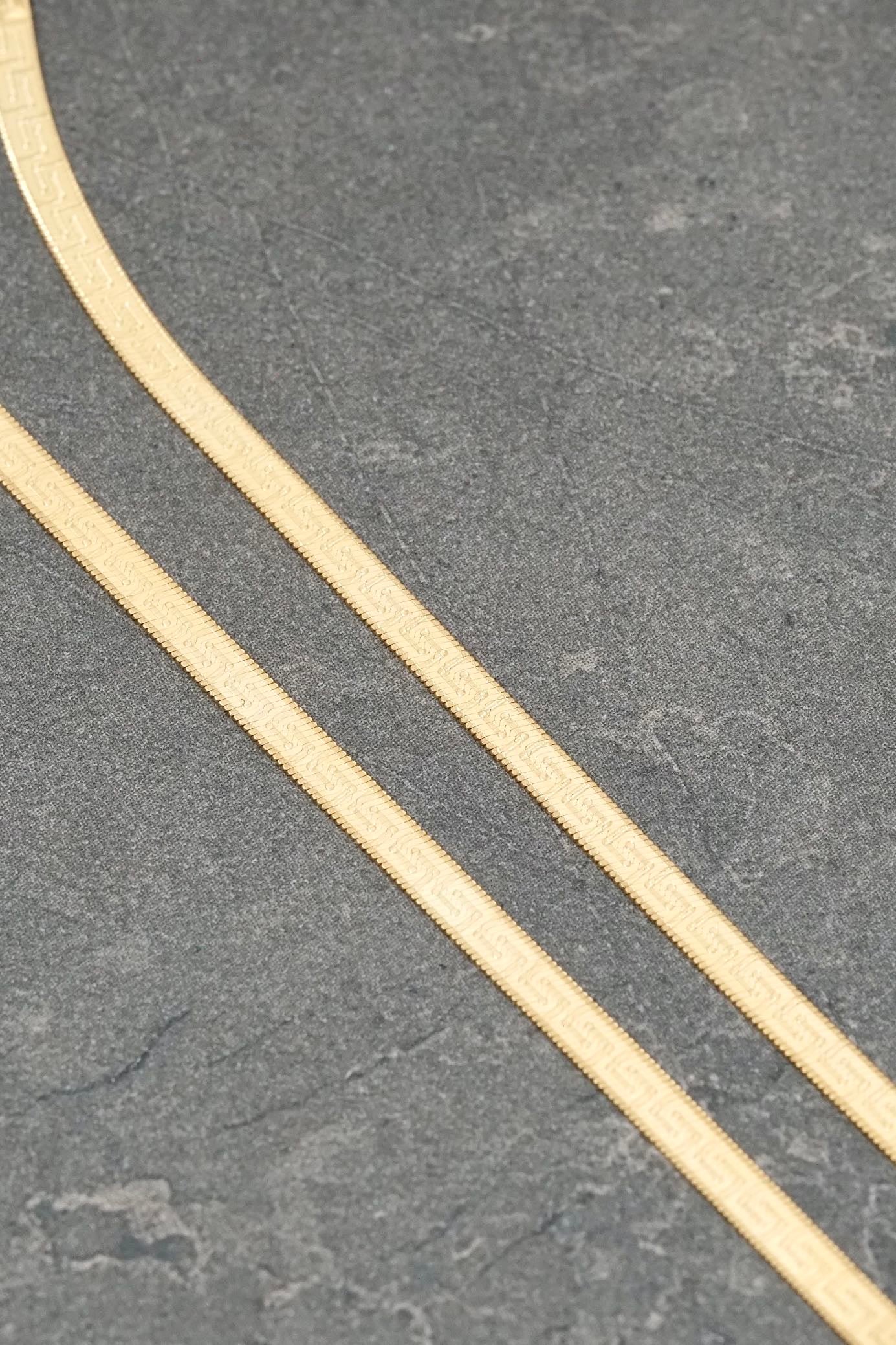 Cadena espejo medusa 5.2gr / Largo 40cm / Oro Amarillo italy +3 BM