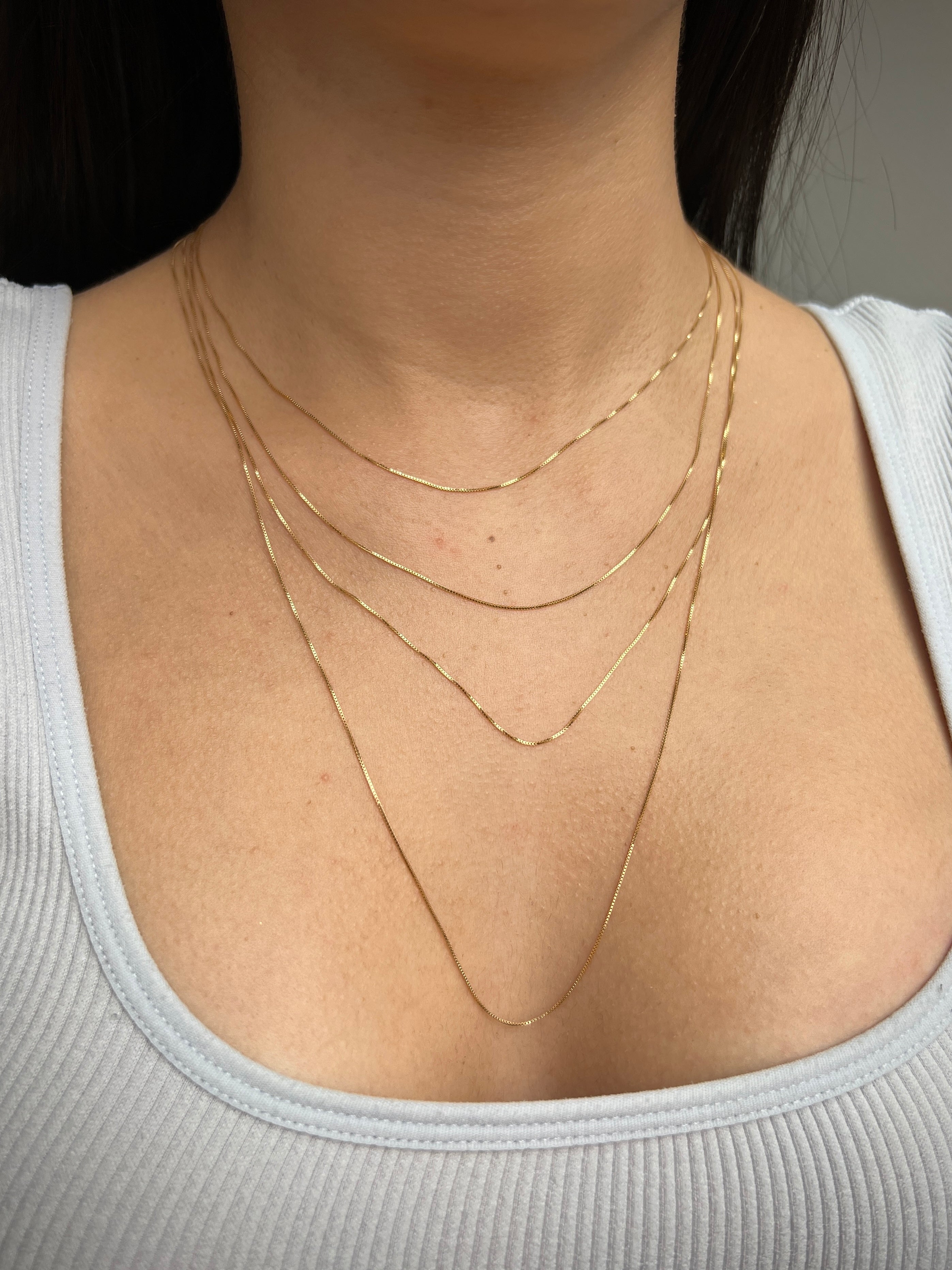 Cadena veneciana 1.3gr / Largo 40cm / Oro Amarillo italy +3 B