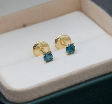 Topos con 24 pts de Diamante azul 0.55gr / Oro Amarillo (Joya) M