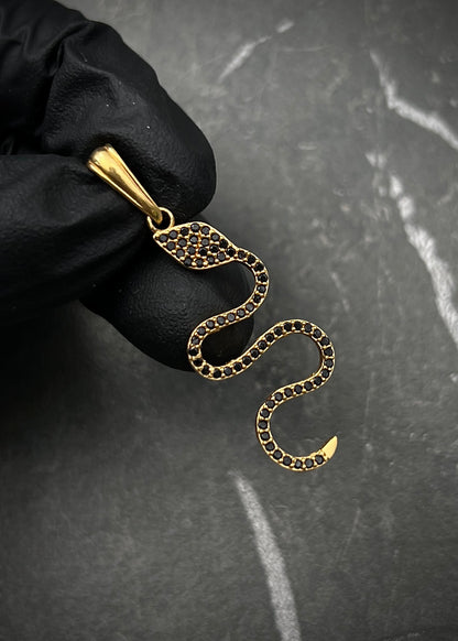 Dije de serpiente 2.2gr / 4cm / Oro Amarillo Nac M