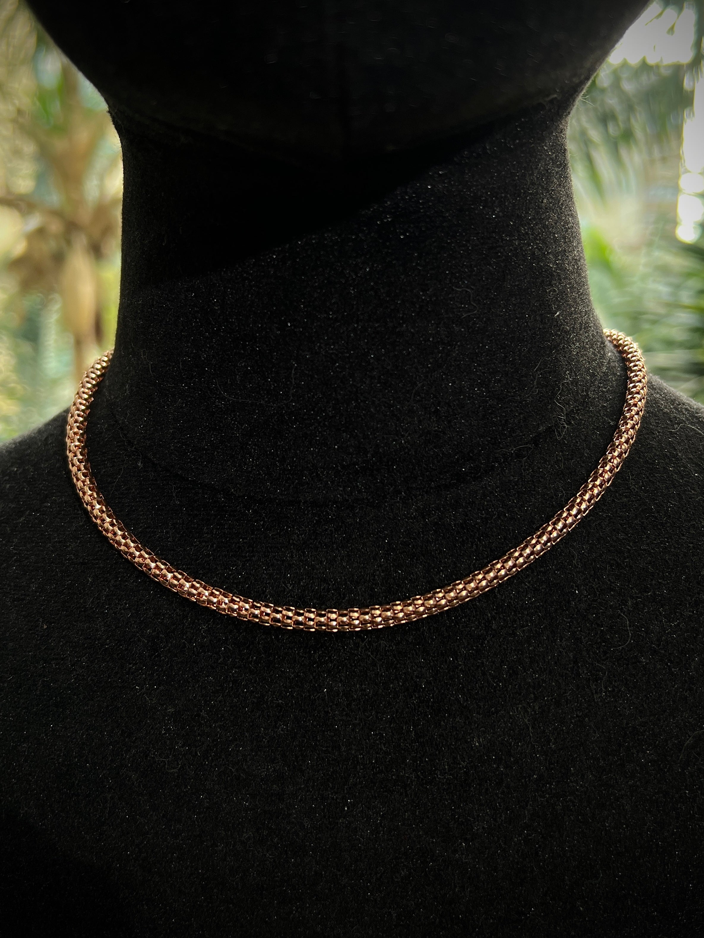 Cadena Cola De Raton 14.7gr / Largo 45cm / Oro Rosado italy +3 M