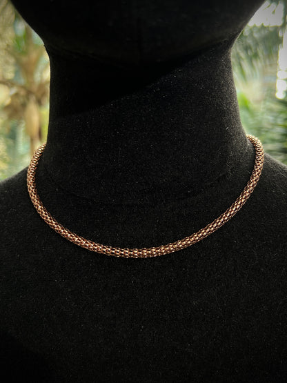 Cadena Cola De Raton 14.7gr / Largo 45cm / Oro Rosado italy +3 M