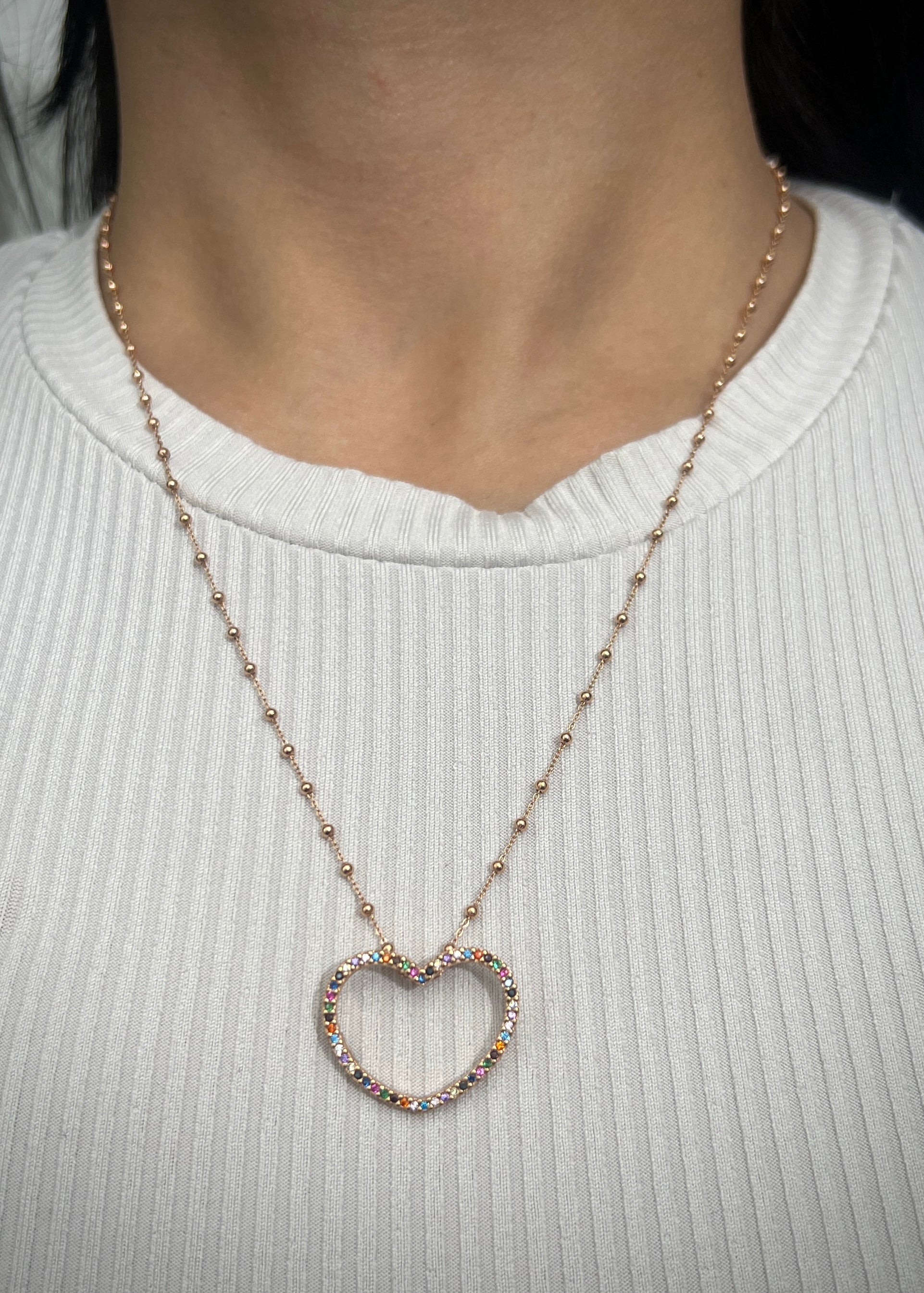 Dije de corazon 1.85gr / 2cm / Oro Amarillo Nac B