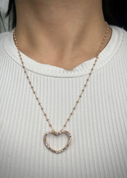 Dije de corazon 1.85gr / 2cm / Oro Amarillo Nac B