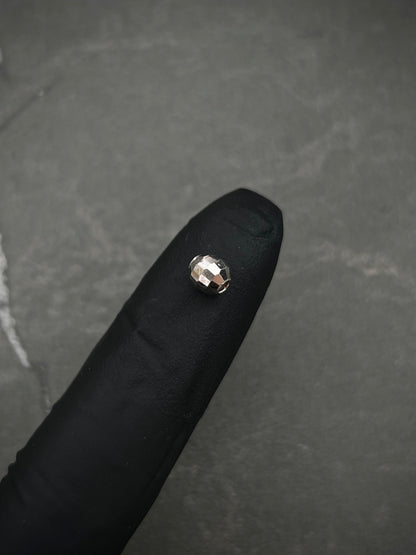 Bolas Discoteca 5mm 0.15gr / Largo 0.5cm / Oro Blanco Nac B