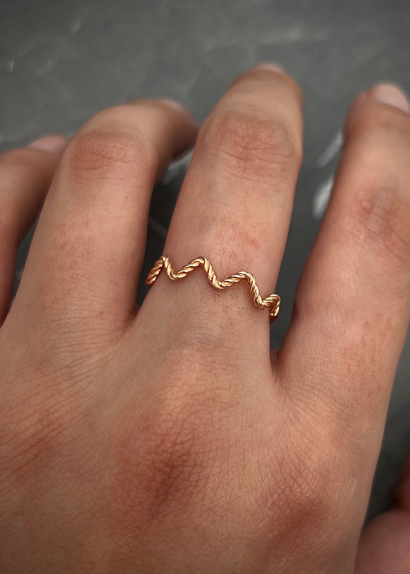 Anillo 1.3gr / TALLA 7 / Oro Rosado Nac M