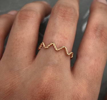 Anillo 1.2gr / TALLA 6 1/4 / Oro Rosado Nac B