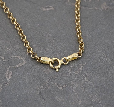 Cadena aro seguido lucky clover diamantada 12.75gr / Largo 50cm / Oro Amarillo italy cte P