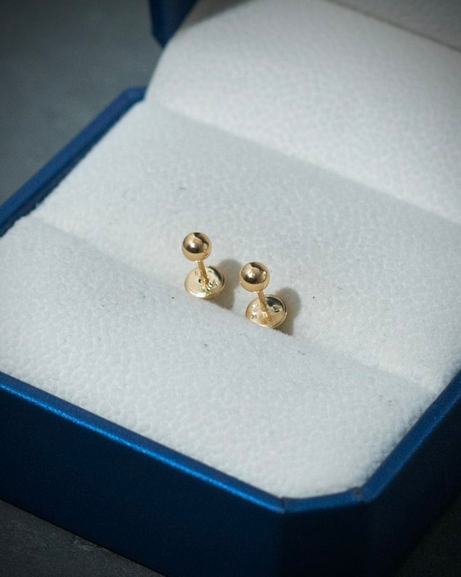 Topos de bola lisa 4mm 0.5gr / Oro Amarillo Nac P