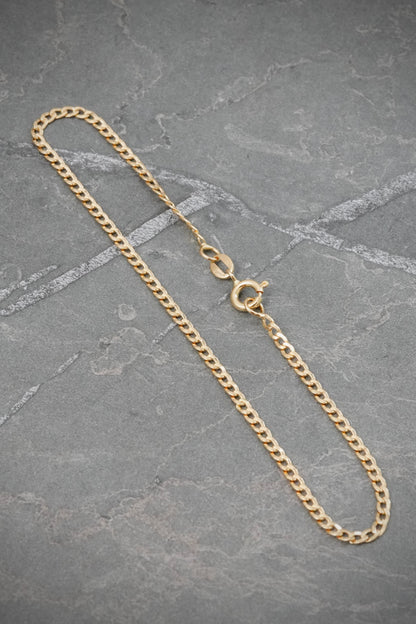 Pulso Cubano 1.6gr / 22cm / 2.3mm — Oro Amarillo