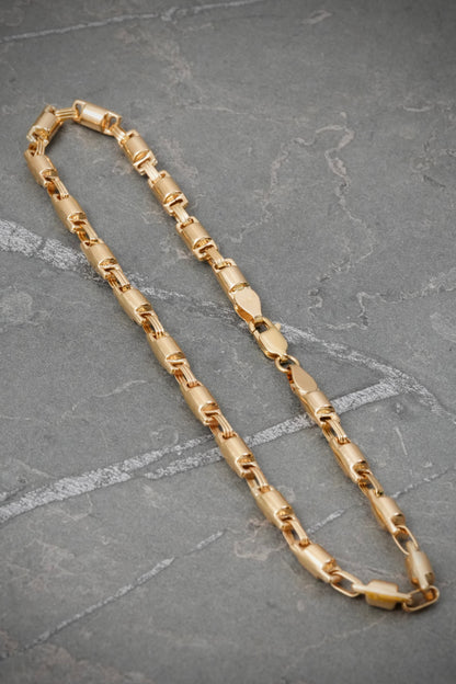 Tobillera Rustica. 6.75gr / 25.5cm / 4.2mm — Oro Amarillo