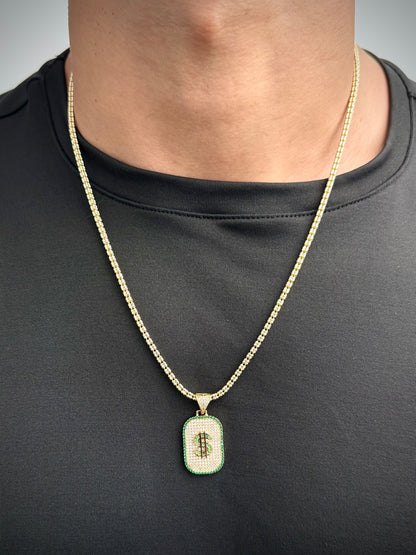 Dije Signo Peso 5.7gr / 3.4cm / 17mm — Oro Amarillo