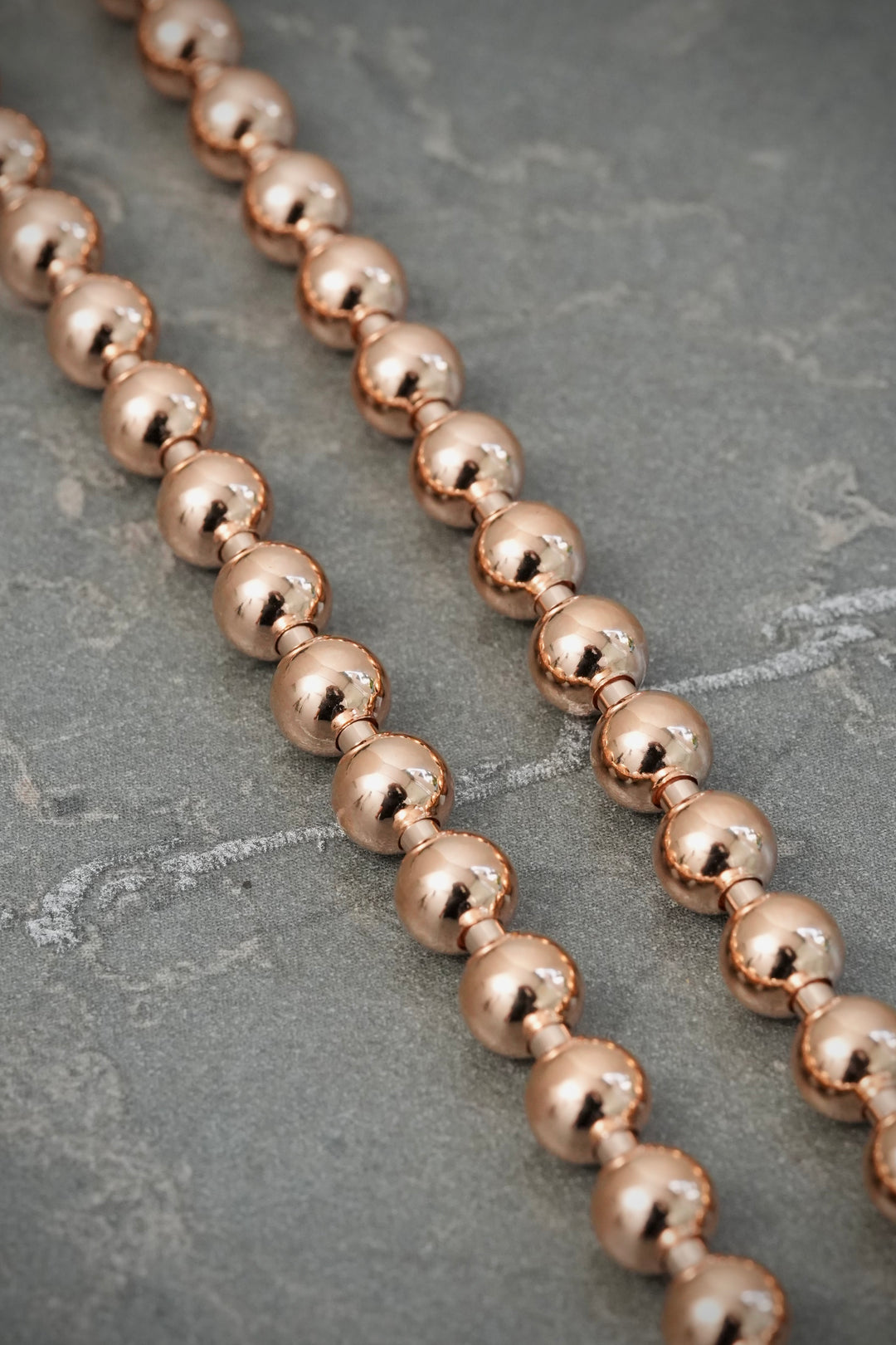 Cadena Cadena Militar Lisa 5mm 35.2gr / 60cm / 5mm — Oro Rosado